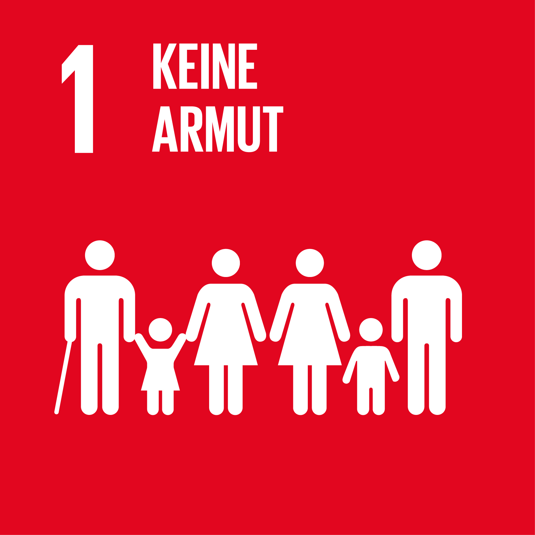 SDG 1 Icon – Keine Armut